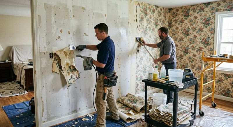 Wallpaper Removal Service project example